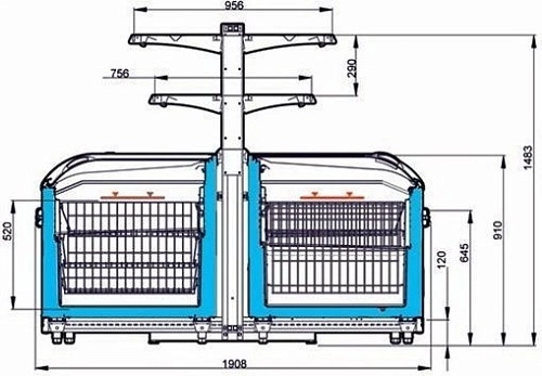 Бонета морозильная АРИАДА London LU-185 торец — изображение 2