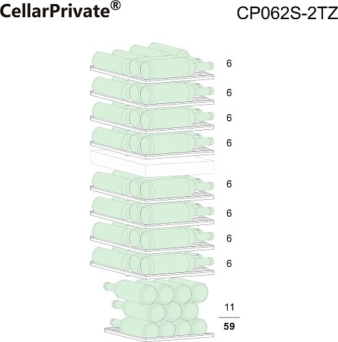Шкаф винный CELLARPRIVATE CP062-2TZ — изображение 2