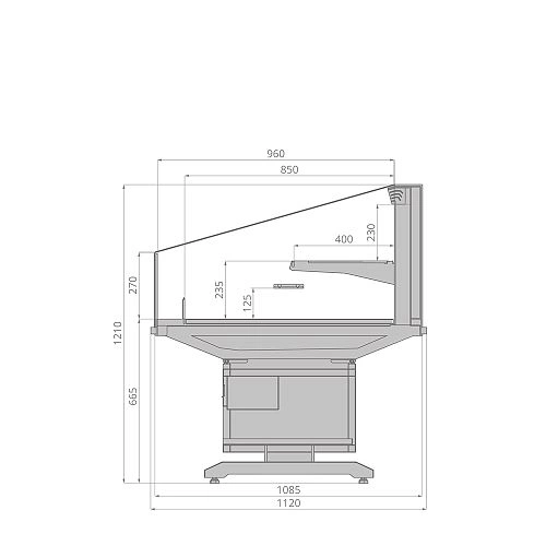 Витрина холодильная BRANDFORD AURA SQ H120 — изображение 3