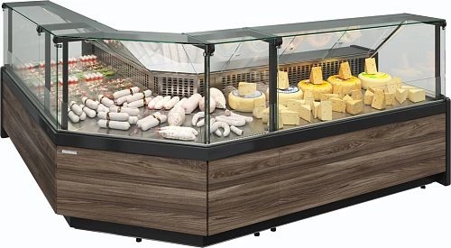 Витрина холодильная CARBOMA GC111 SV 1,25-1, 1008, темный дуб — изображение 4