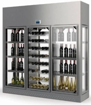 Шкаф винный ENOFRIGO WINE LIBRARY+ 3P ISOLA H220 P60 серебристый