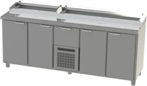 Стол холодильный саладетта HAPPYCHEF TC GS 1-1-CBR-1-1