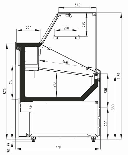 Витрина холодильная CARBOMA GС75 SV 1,8-1 9006-9003 — изображение 2