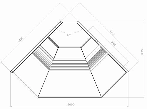 Витрина холодильная CARBOMA Atrium2 GC120 VV-5 KombiLux внешний угол, динамика — изображение 2