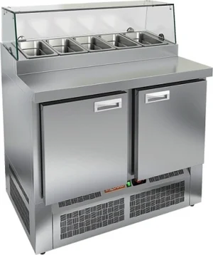 Стол для пиццы HICOLD PZE1-11/GN (1/3H) З со стеклом