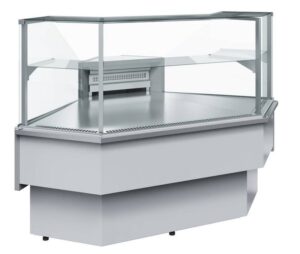 Холодильная витрина Carboma GC110 VM-5 (с боковинами, динамика, внешний 90) (0011-9006)