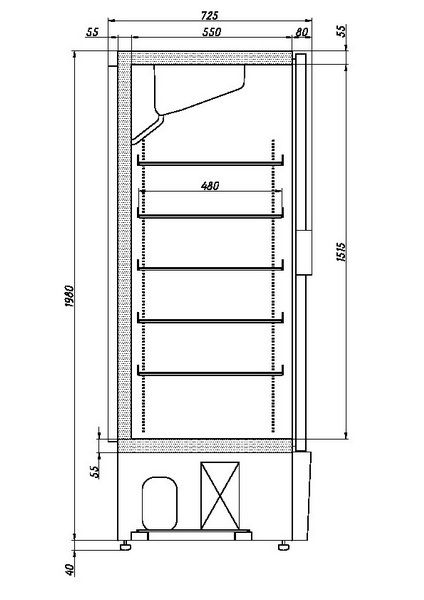 Морозильный шкаф Ариада Рапсодия R1400LS (пропан) — изображение 2