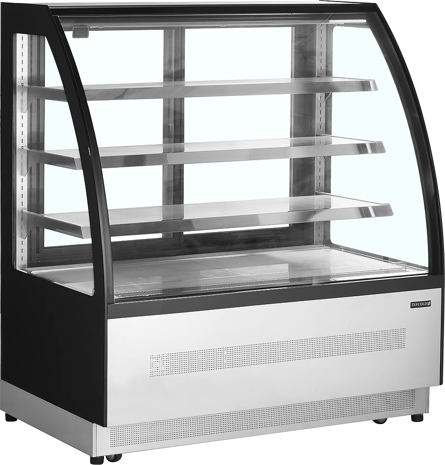 Витрина кондитерская TEFCOLD LPD1200C/BLACK черная/нерж