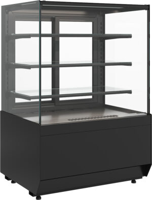 Витрина кондитерская Carboma KC70 VM 1,3-1 Light версия 2.0 (Techno 9005)