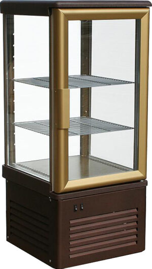 Витрина кондитерская Carboma D4 VM 120-1 (R120C, коричнево-золотой)